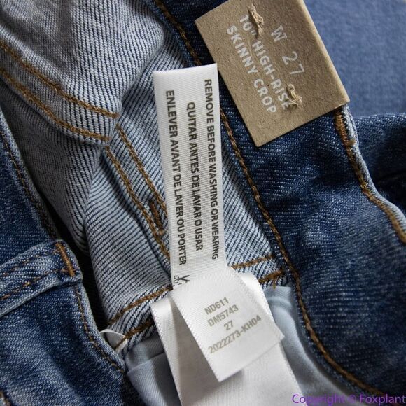 NEW Madewell 10" High-Rise Skinny Crop Jeans in Bradfield Wash, 27 - Picture 13 of 16